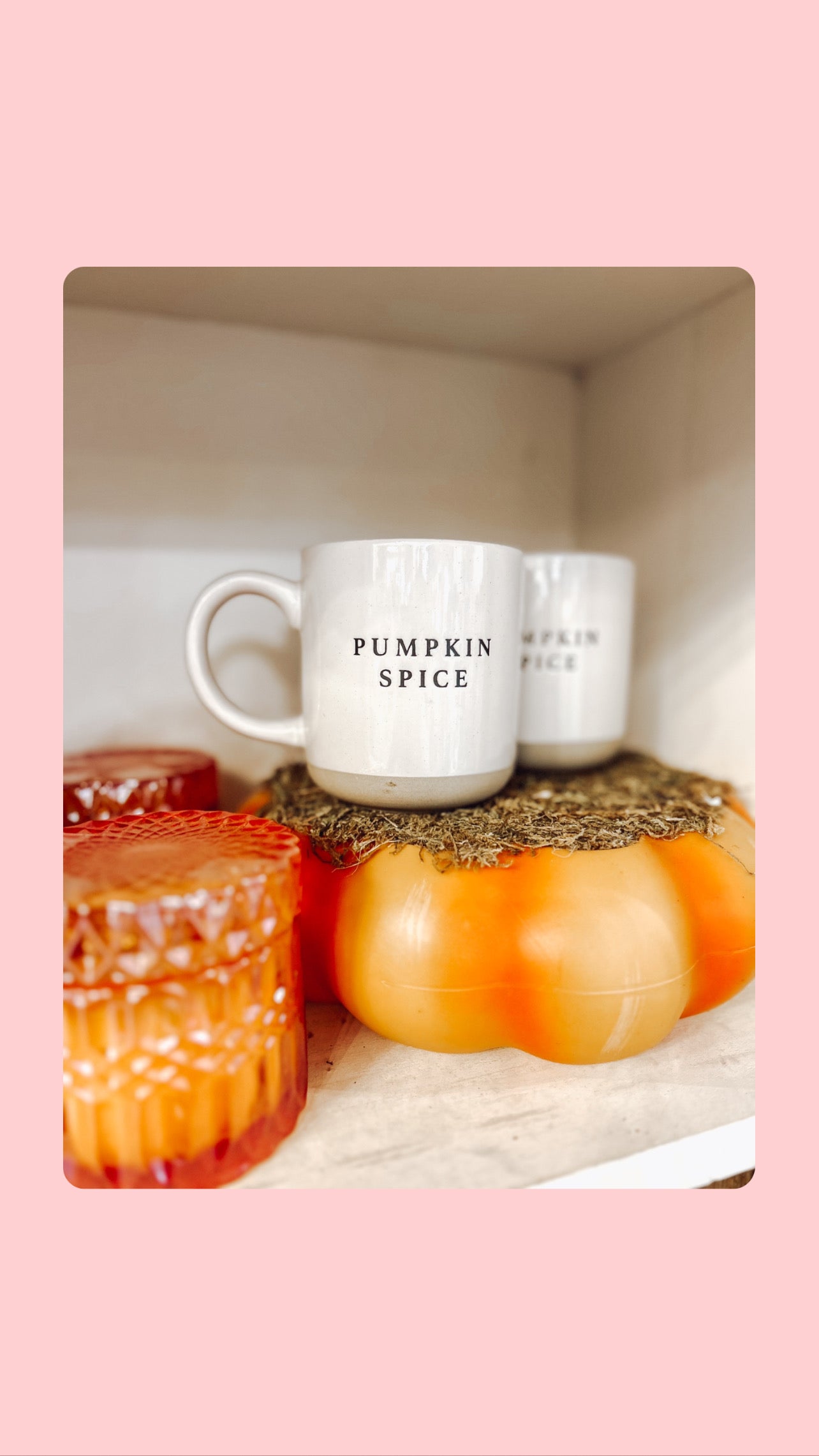 Pumpkin spice candle