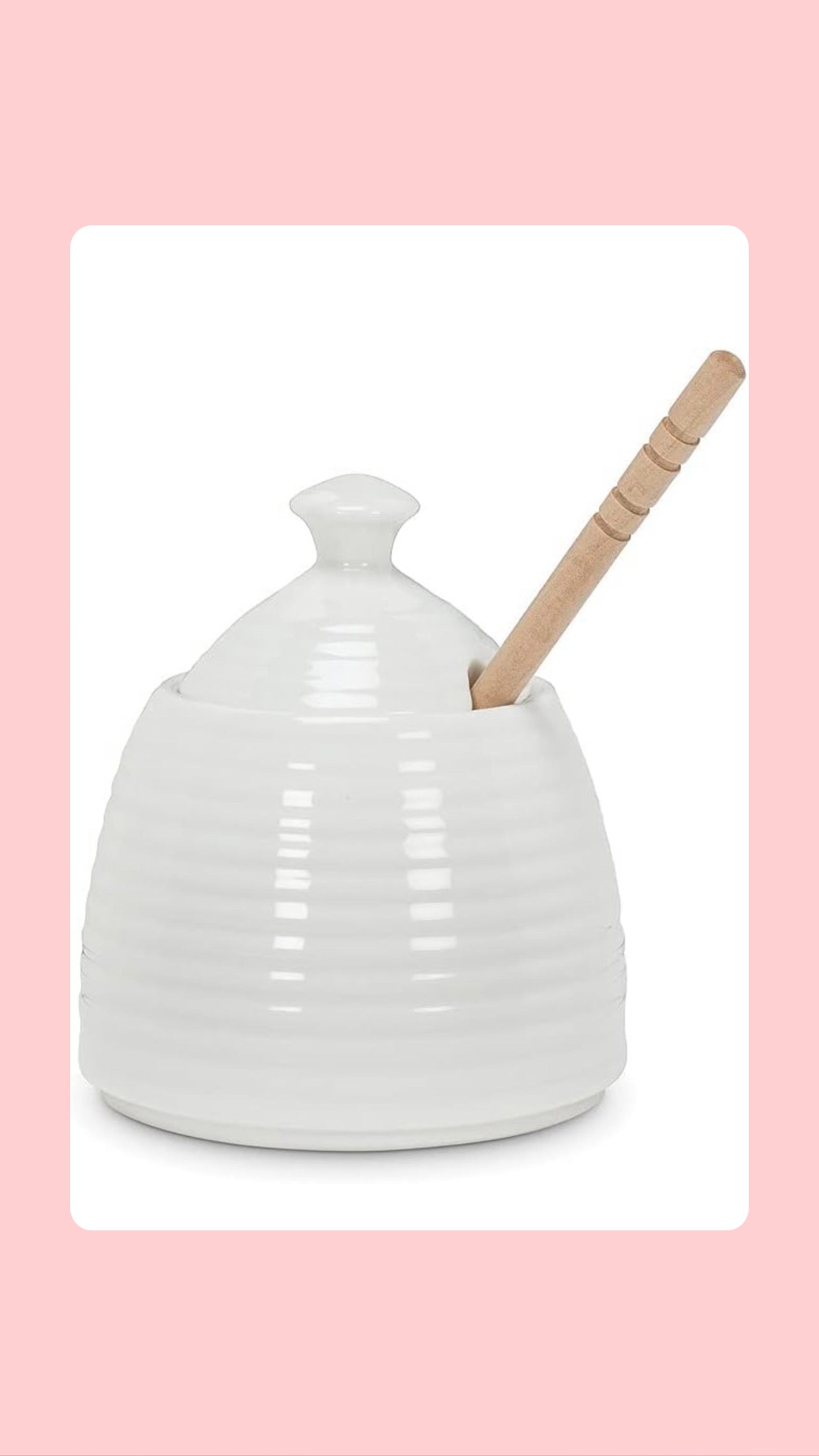 Beehive Honey Pot W/Dauber