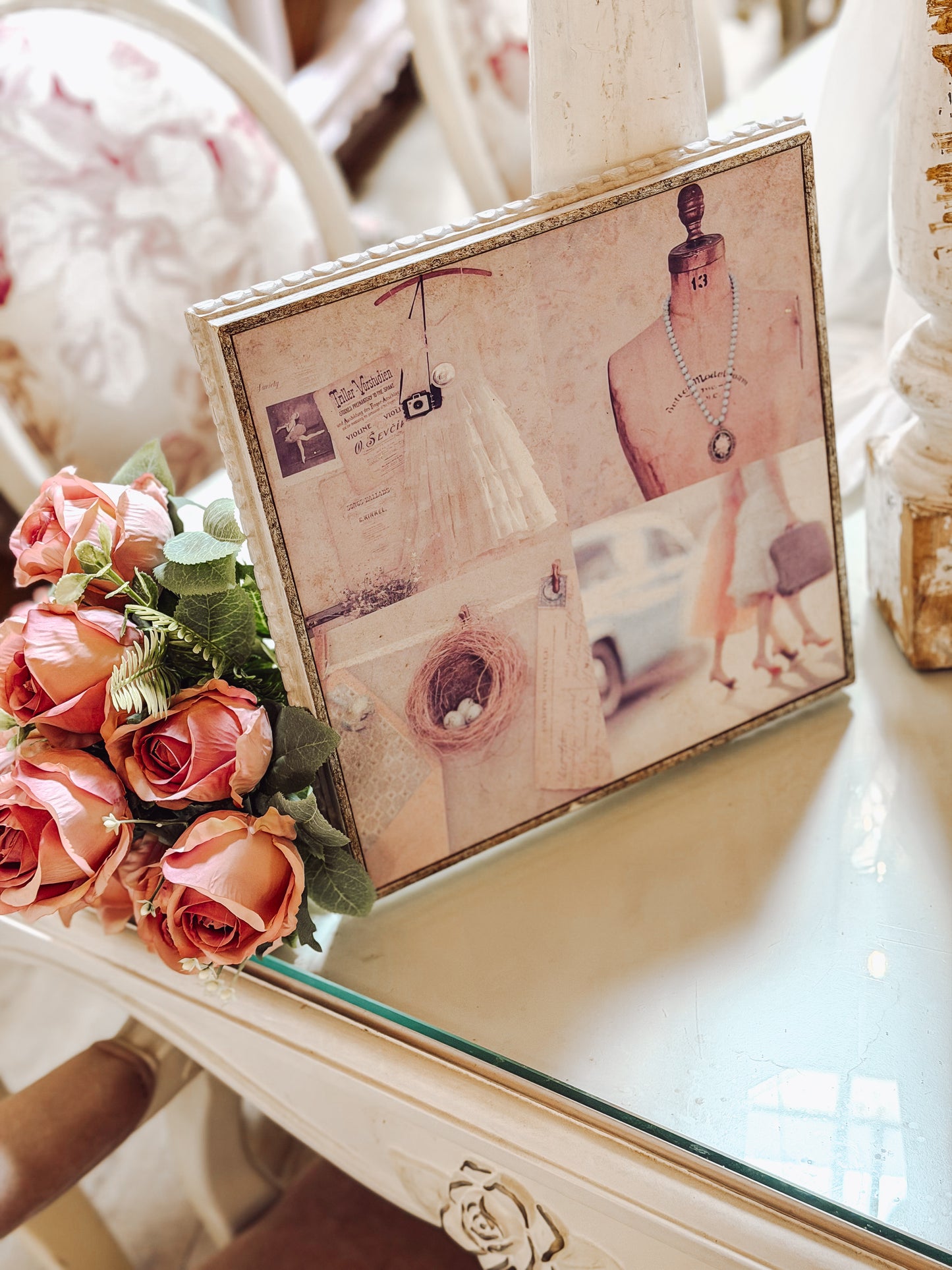 Vintage Spring Collage Wall Art