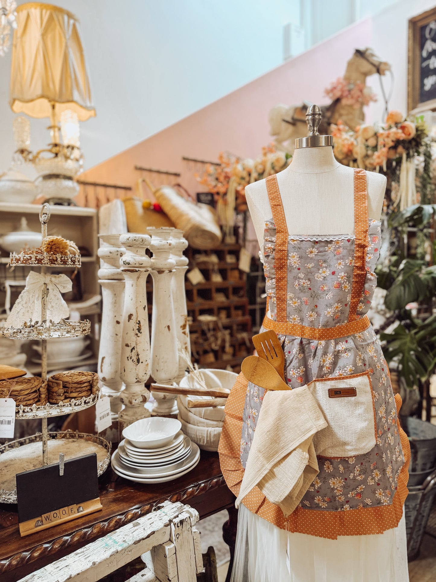 Floral Princess Cotton Kitchen Apron