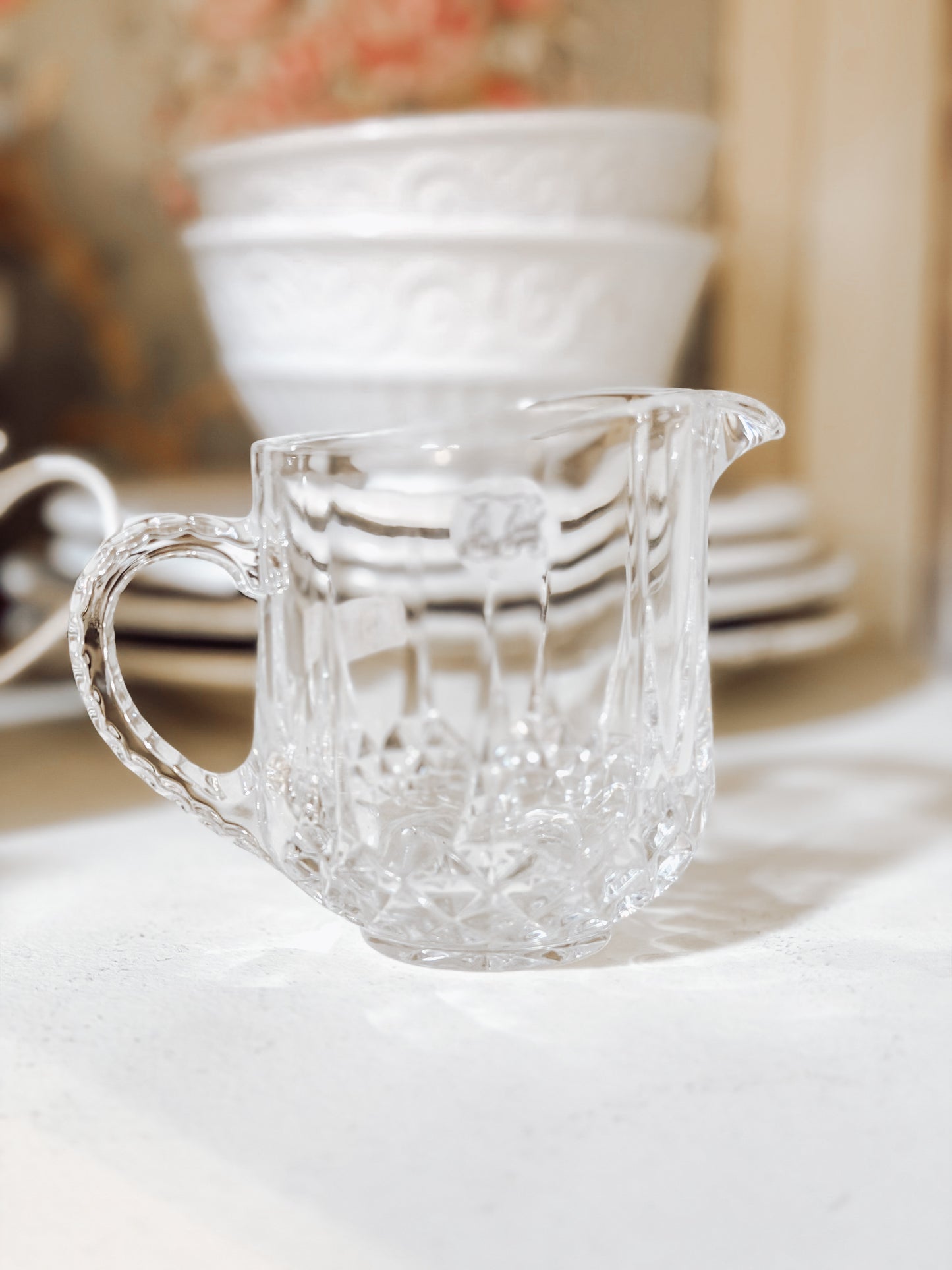 Mini French Glass Pitcher