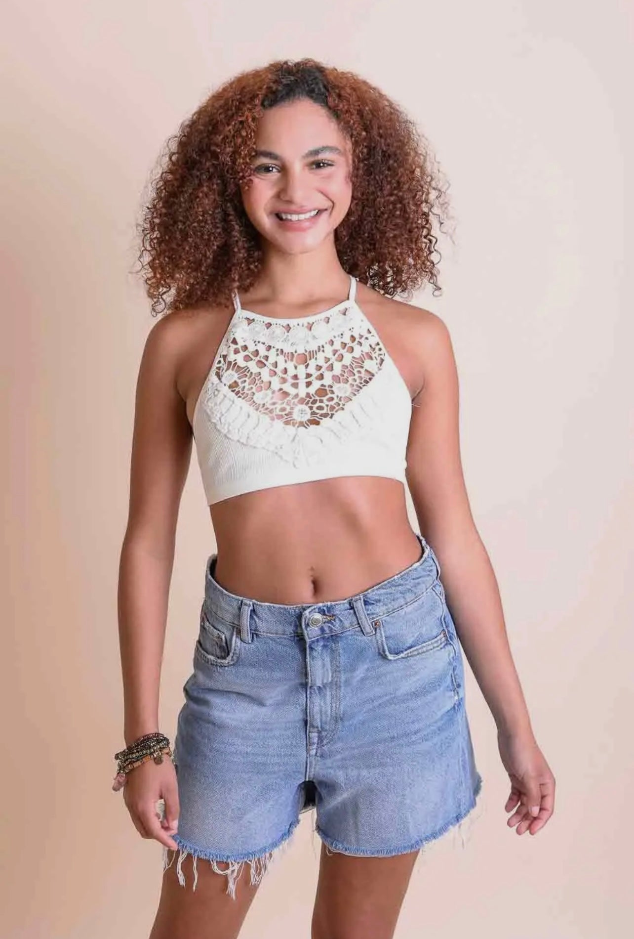 Crochet across Back Straps Top