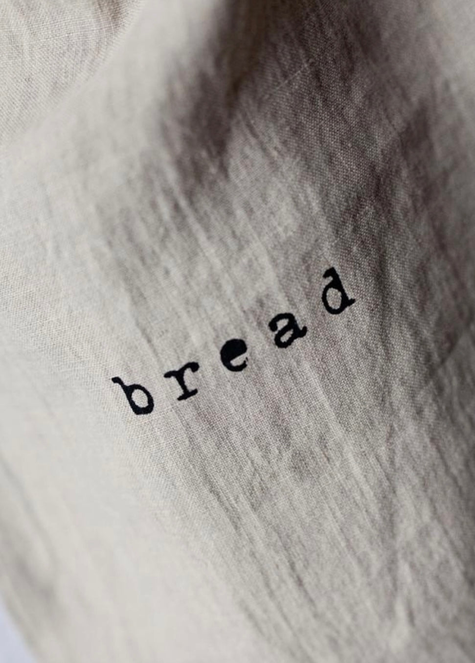 Printed Linen Bread Bag