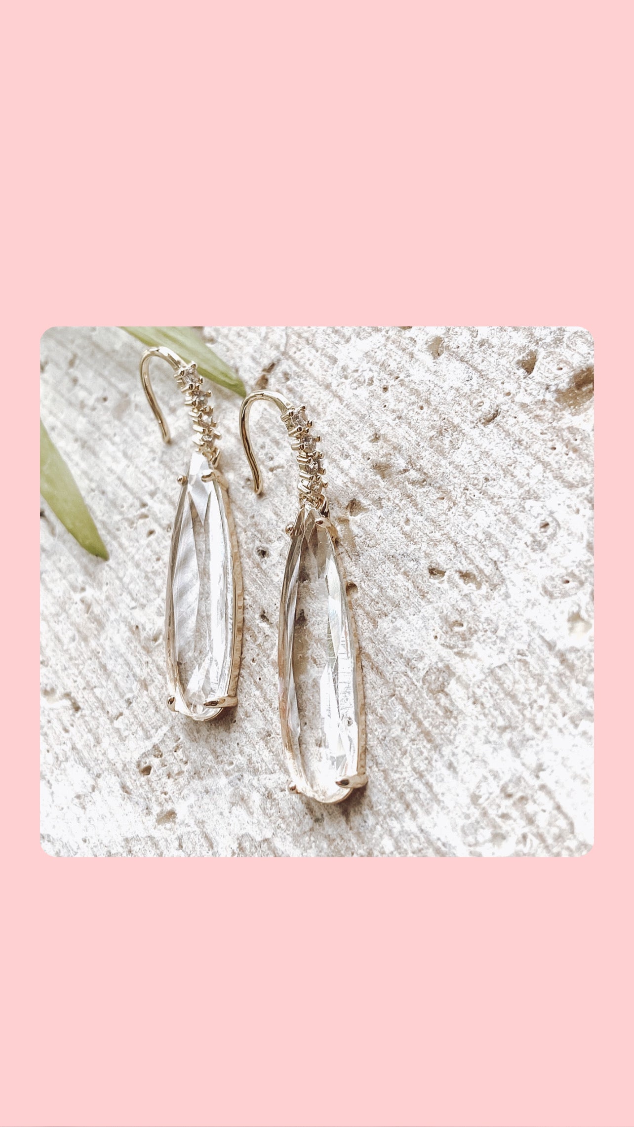 Crystal Teardrop earrings
