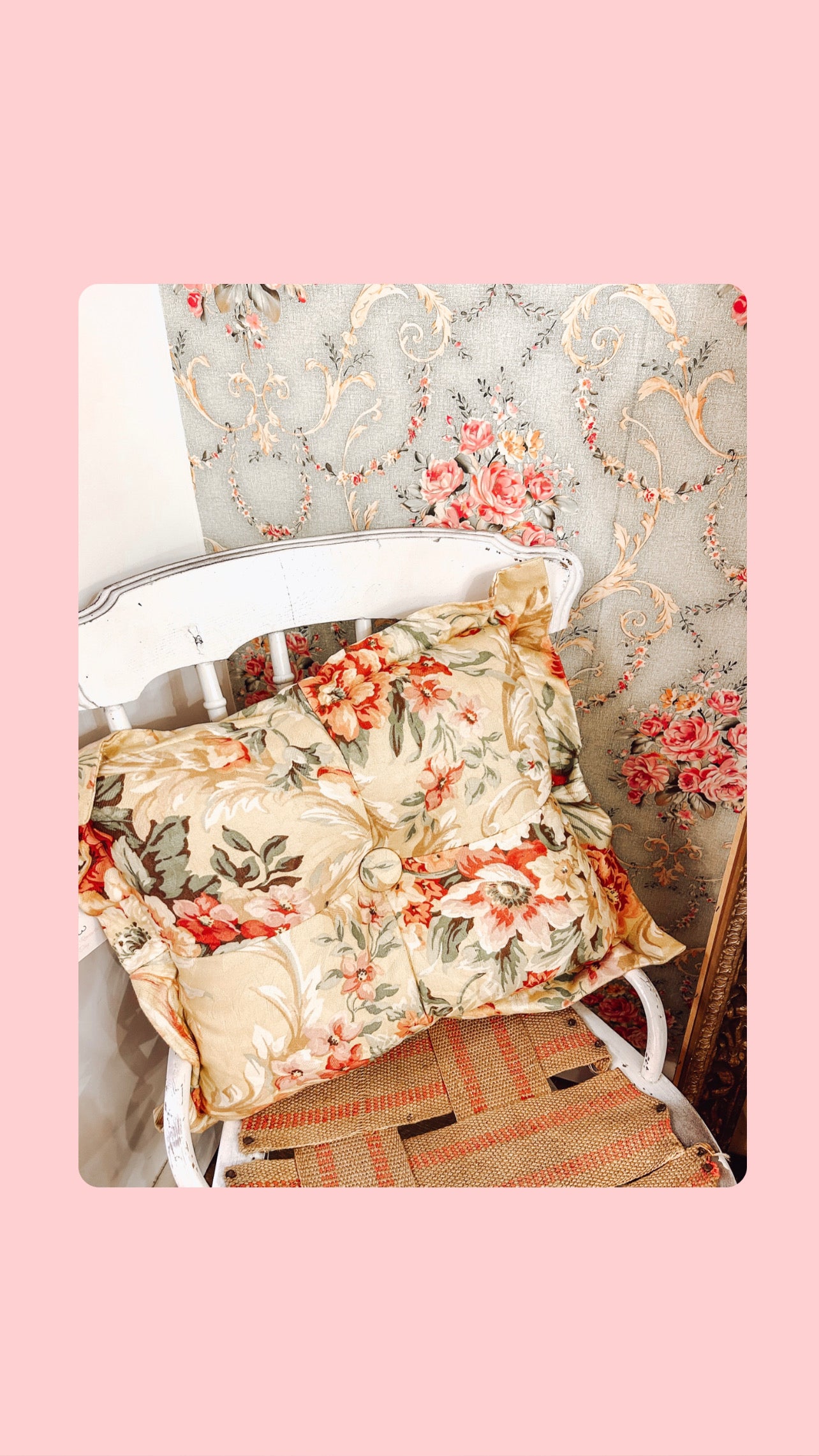 Yellow Floral Pillow