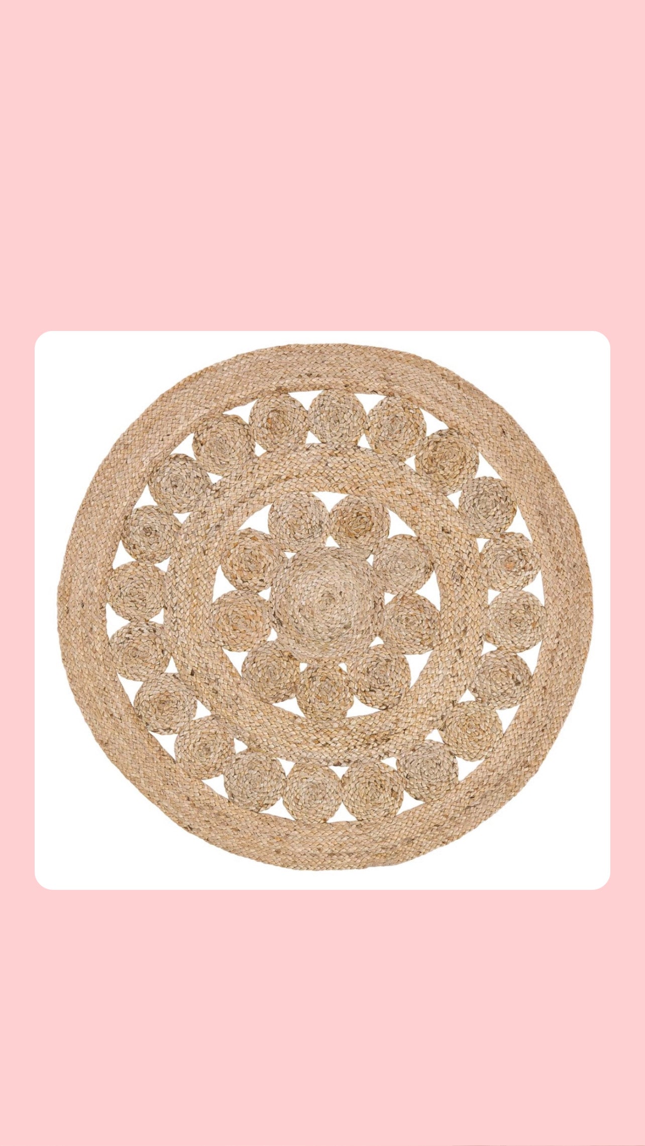 Celeste Jute Rug 3ft Round