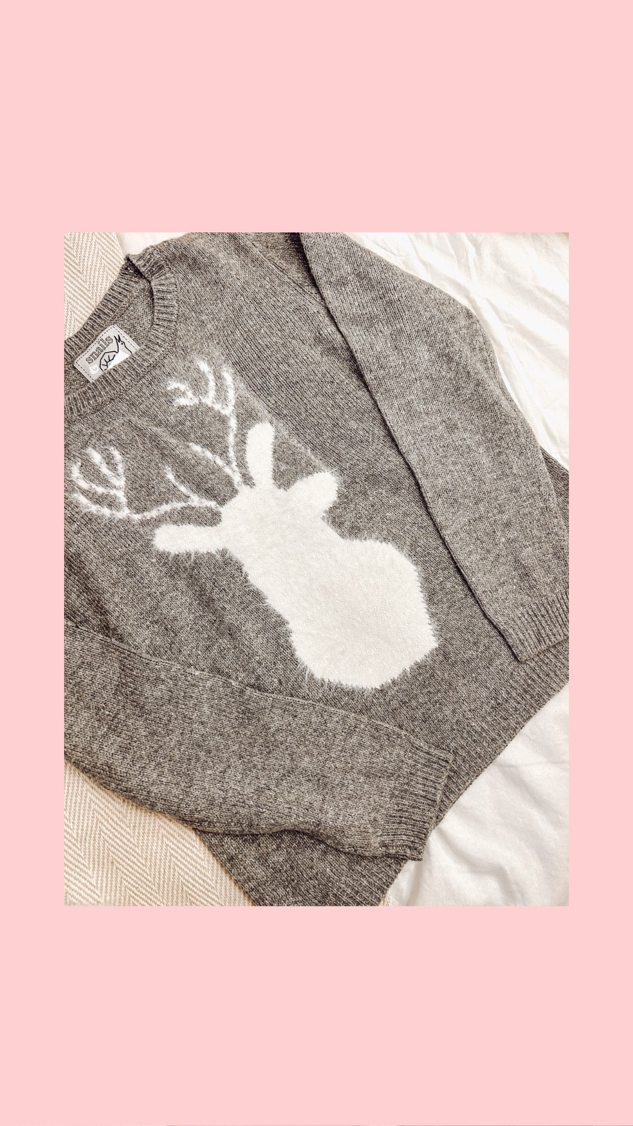 Holiday crewneck reindeer sweaters