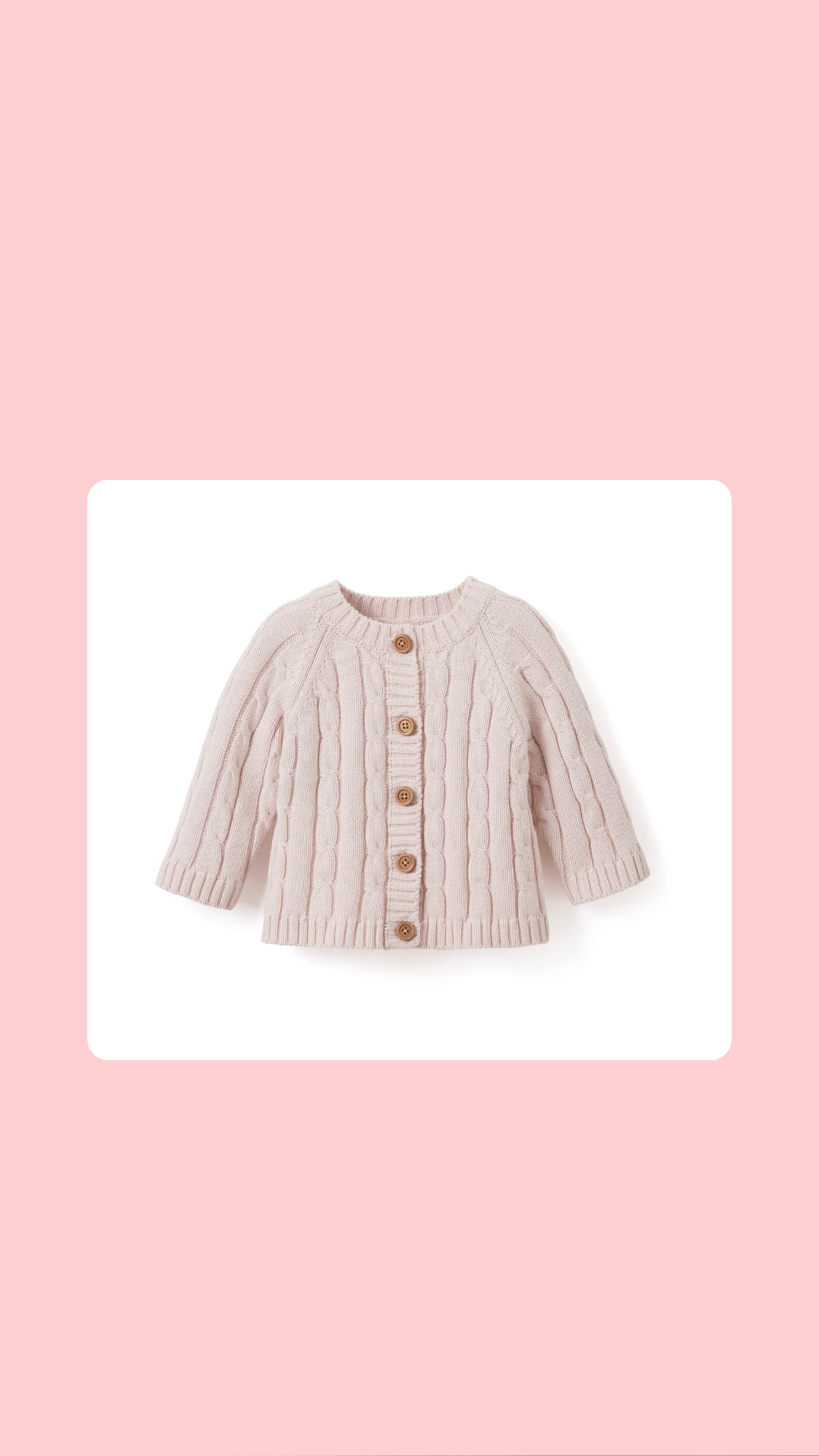 Pink Cable Sweater