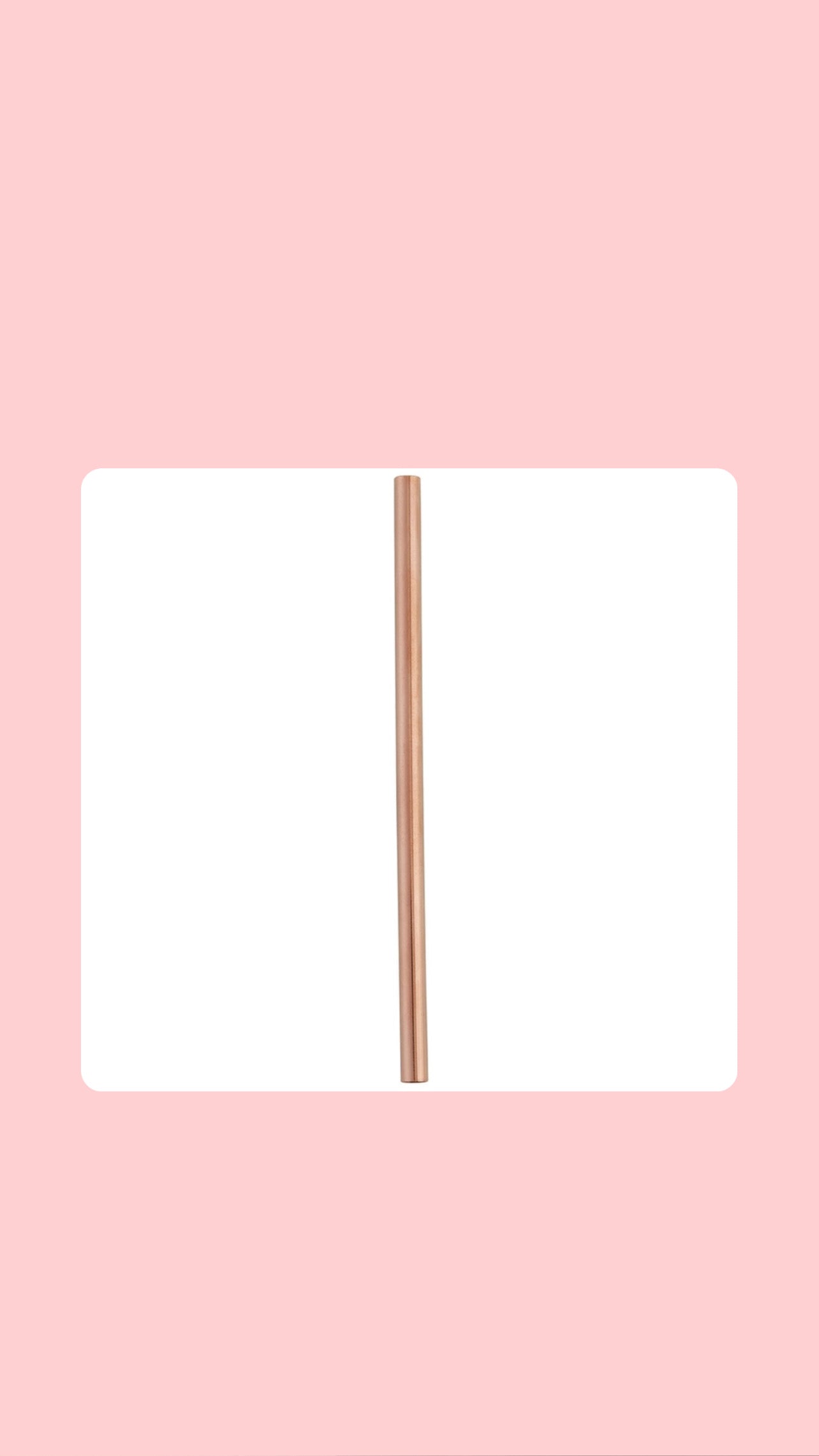 Cocktail Straws - Rose Gold