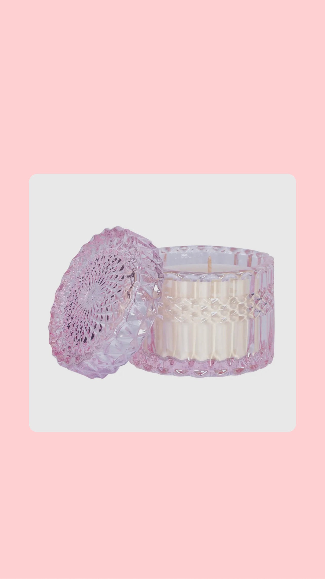 Peony Petite Shimmer Candle 8oz