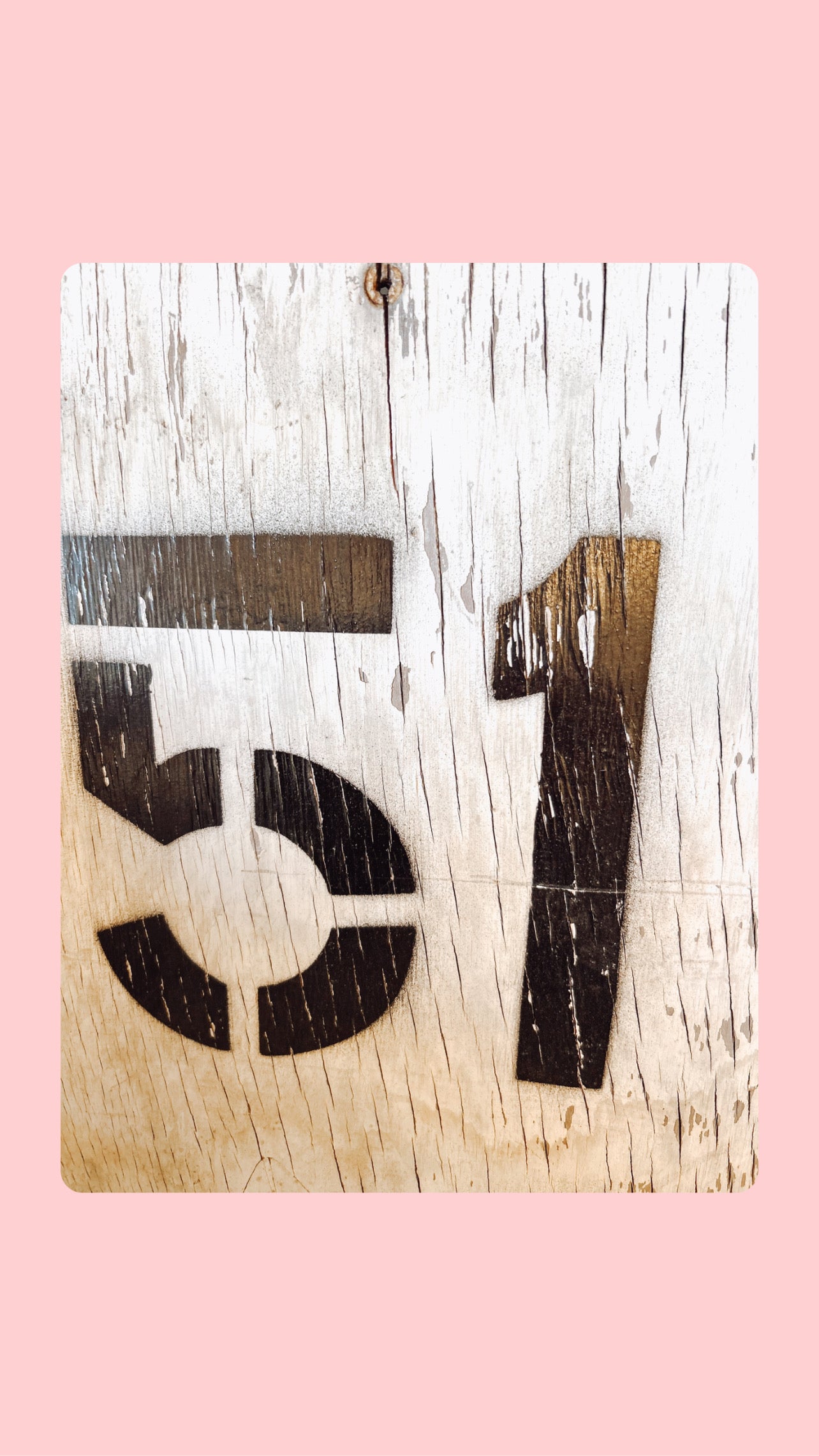 Antique Number Frame