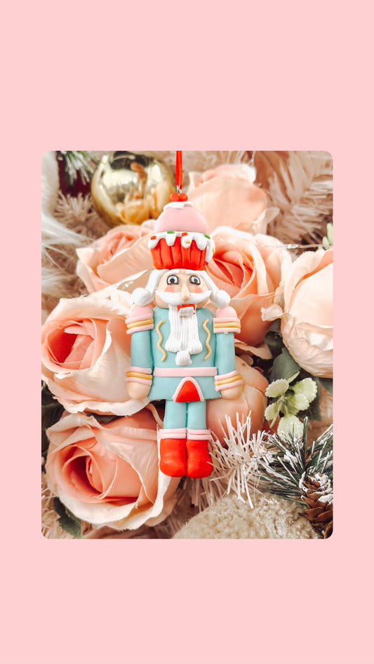 Candied Nutcracker Christmas Ornament