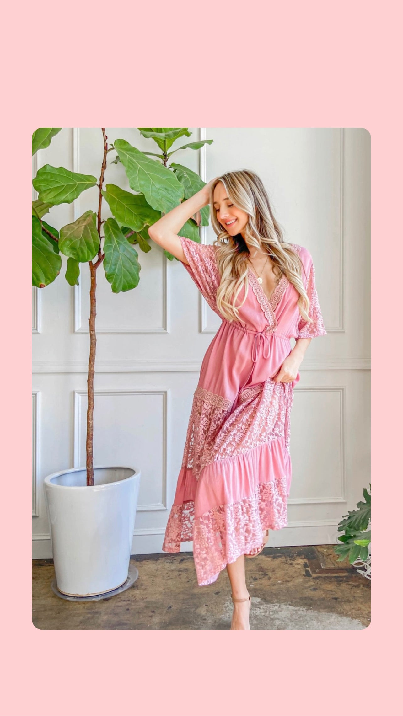 Boho Lace Maxi Dress