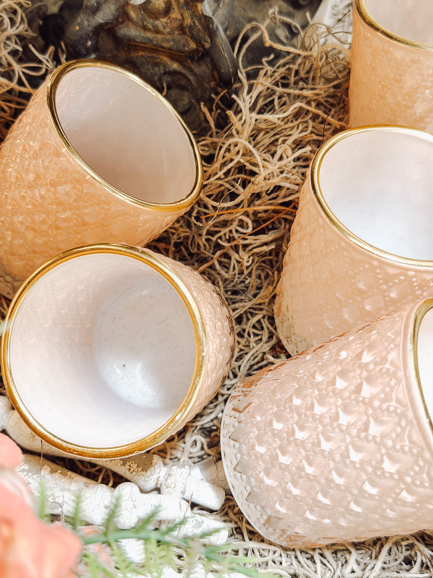 Pink tealight holder