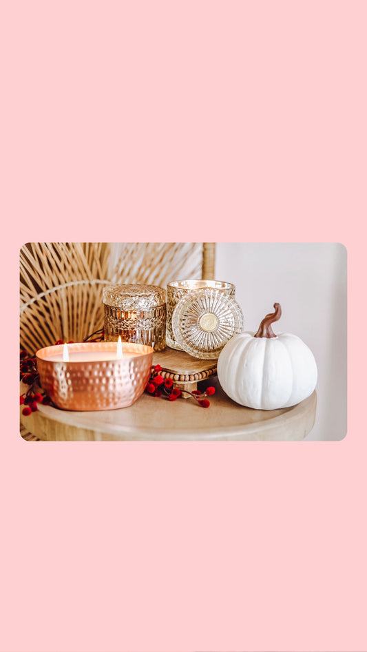 Pumpkin Chair 15oz shimmer candle