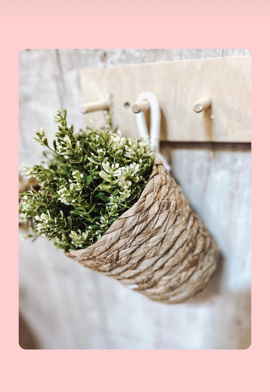 Petite Woven Hanging Basket