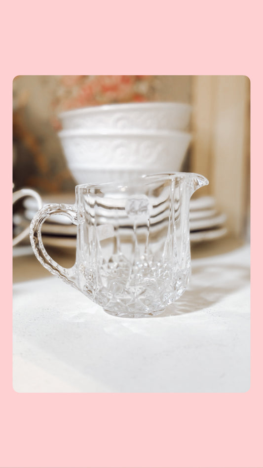 Mini French Glass Pitcher