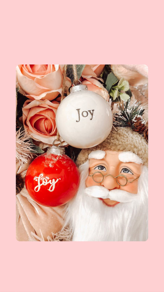 Ceramic Ornament Joy