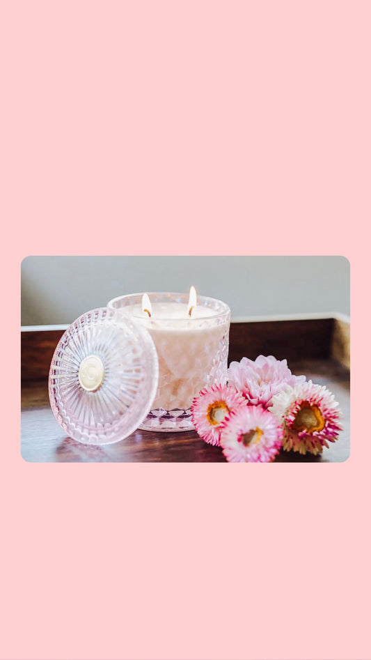 Peony Shimmer Candle 15oz