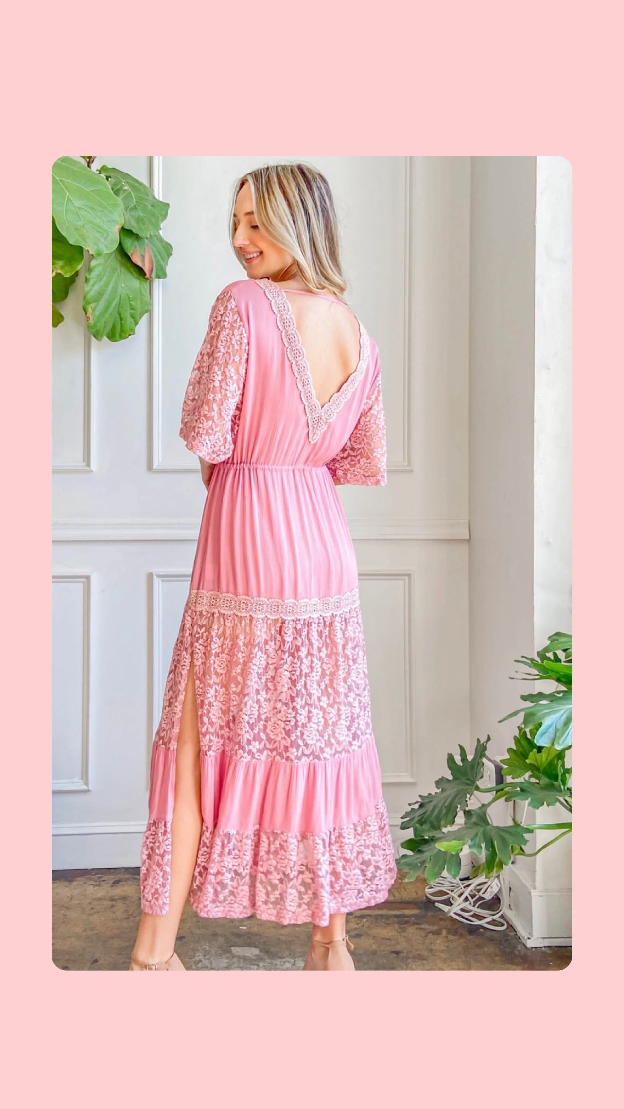 Boho Lace Maxi Dress