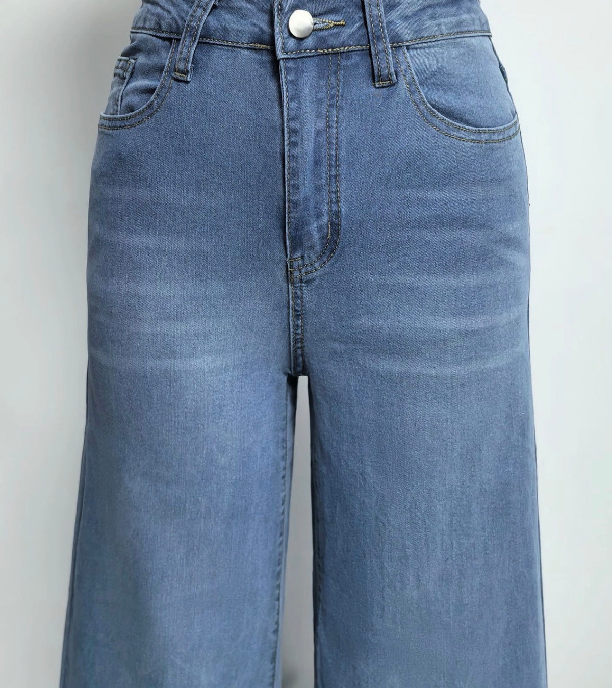 Classic High Rise Wide Leg Jeans