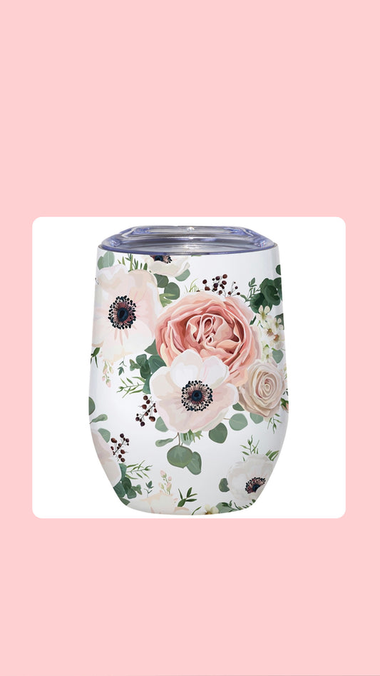 Wine Tumbler - Floral