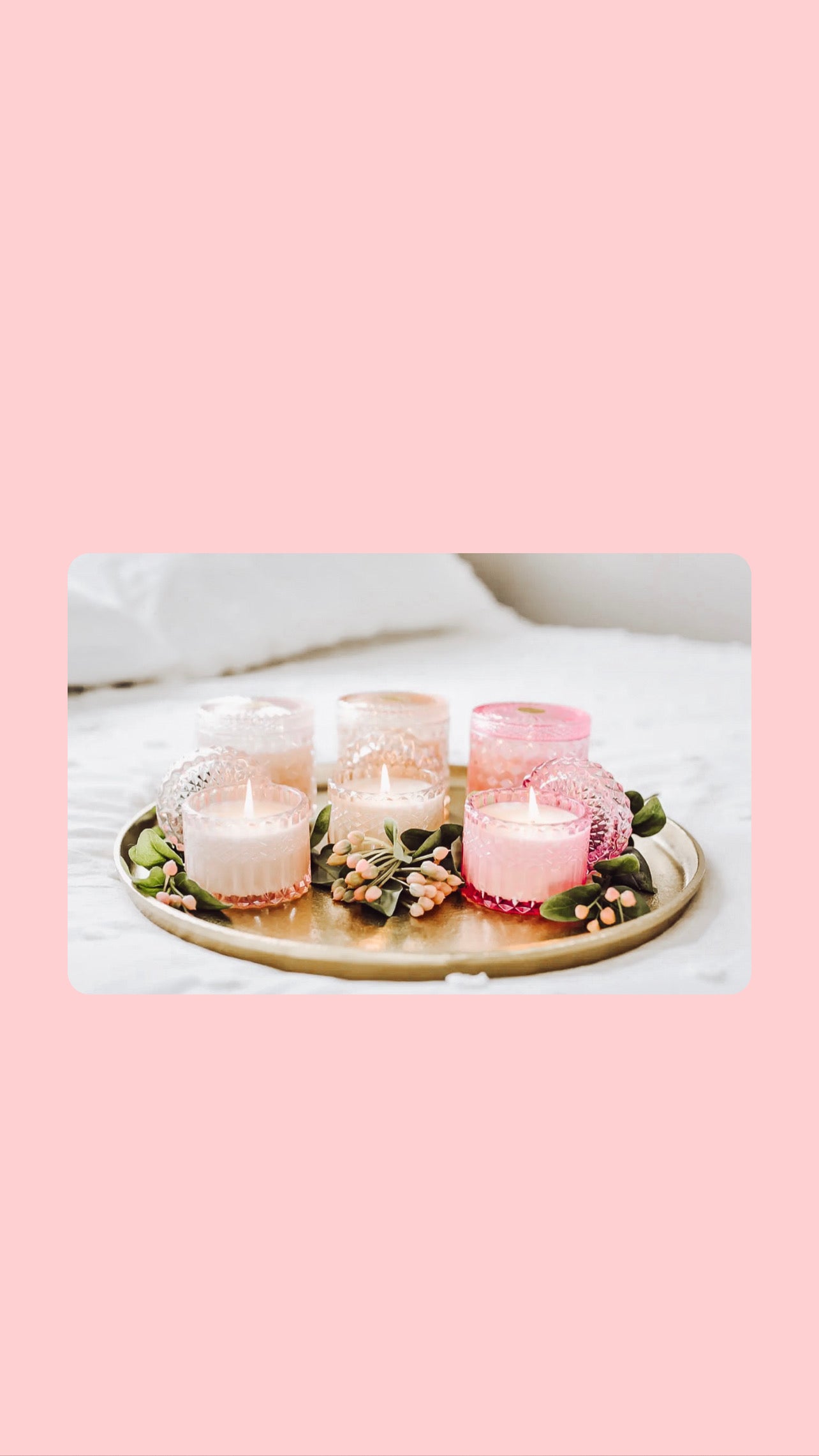 Peony Petite Shimmer Candle 8oz