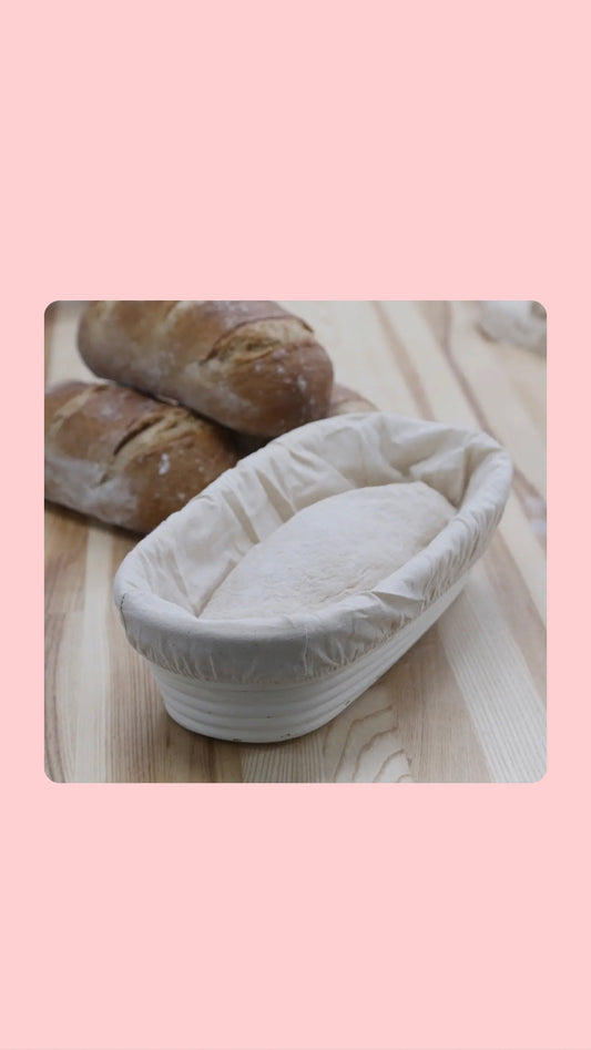 Oblong Proofing Basket and Liner