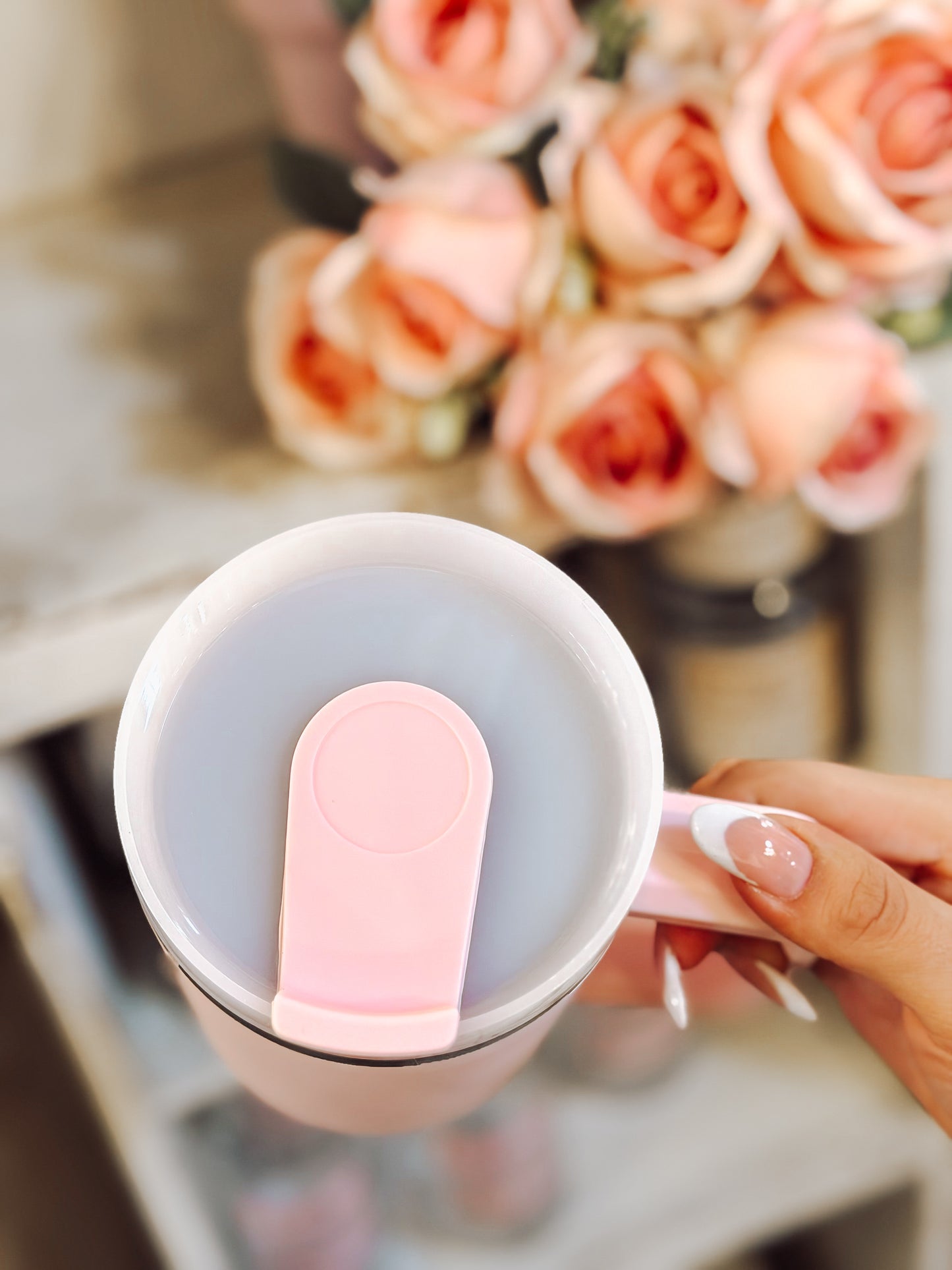 Blush Pink 40 oz Travel Tumbler