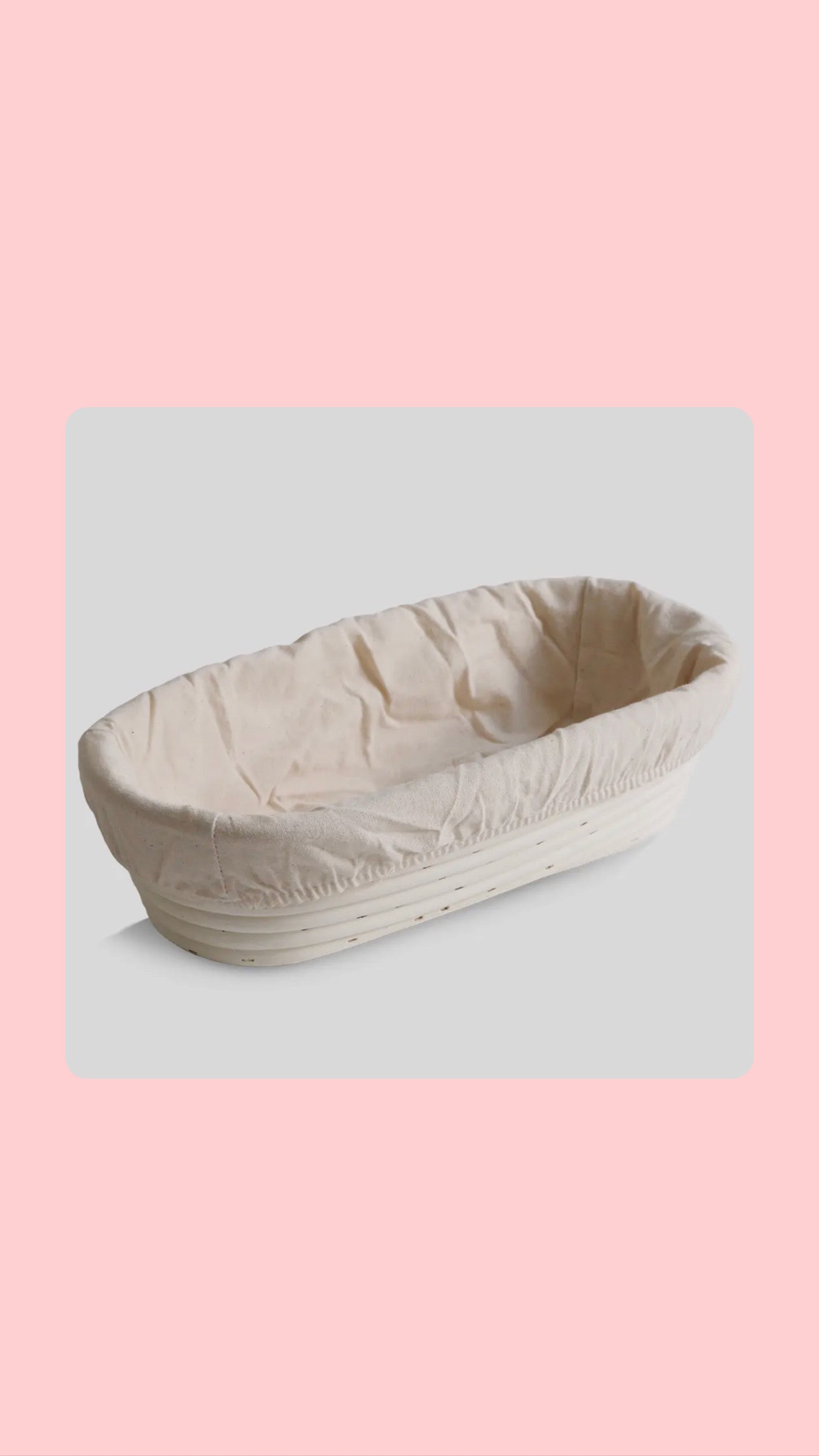 Oblong Proofing Basket and Liner