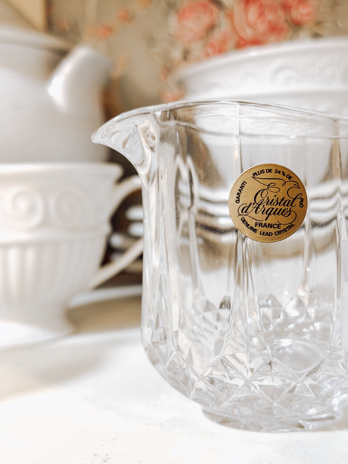 Mini French Glass Pitcher