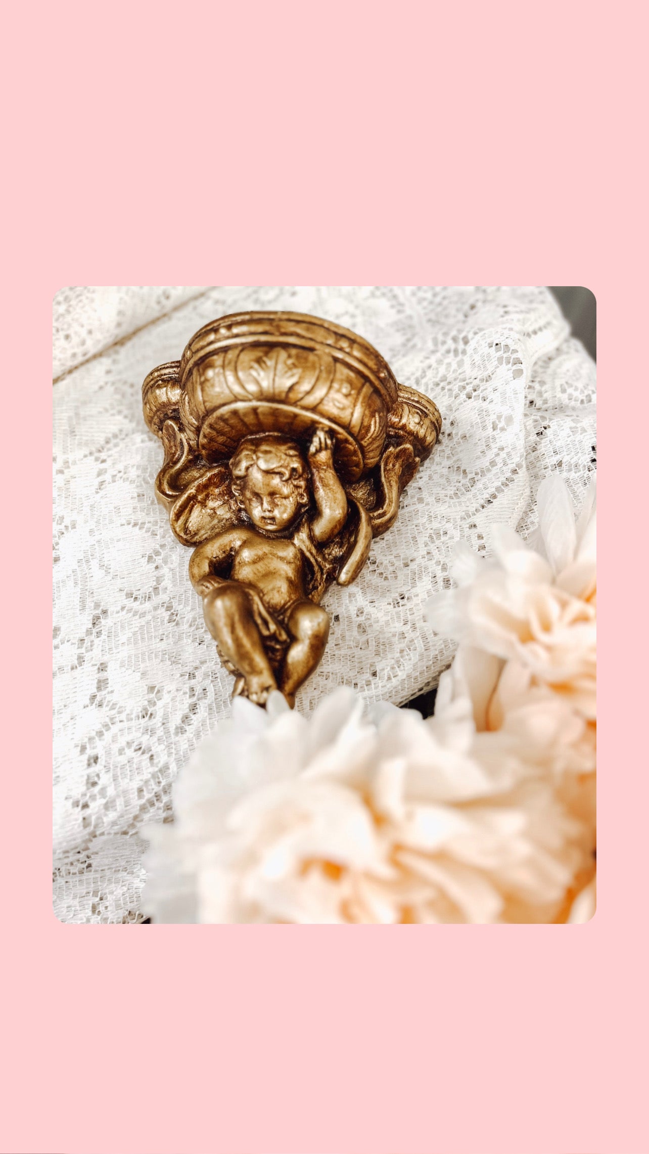 Gold Angel Sconce