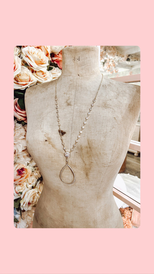 Swarovski Gold Necklace Boutique Salon Spa Bridal Jewelry