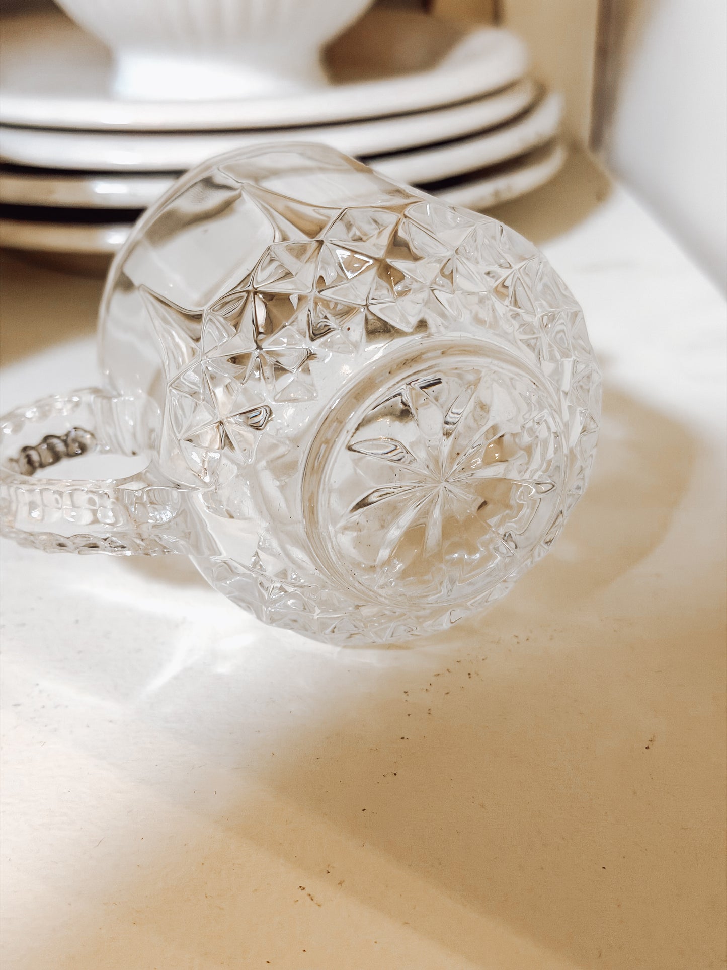 Mini French Glass Pitcher