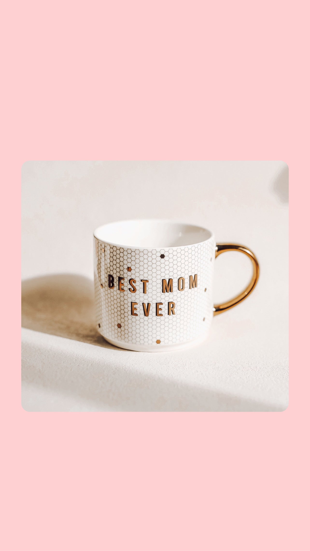Best Mom Ever Gold Tile Coffee Mug