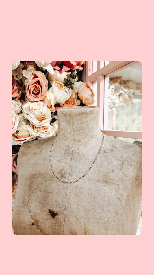 Gold Crystal Boutique Layering Necklace Salon Spa Jewelry