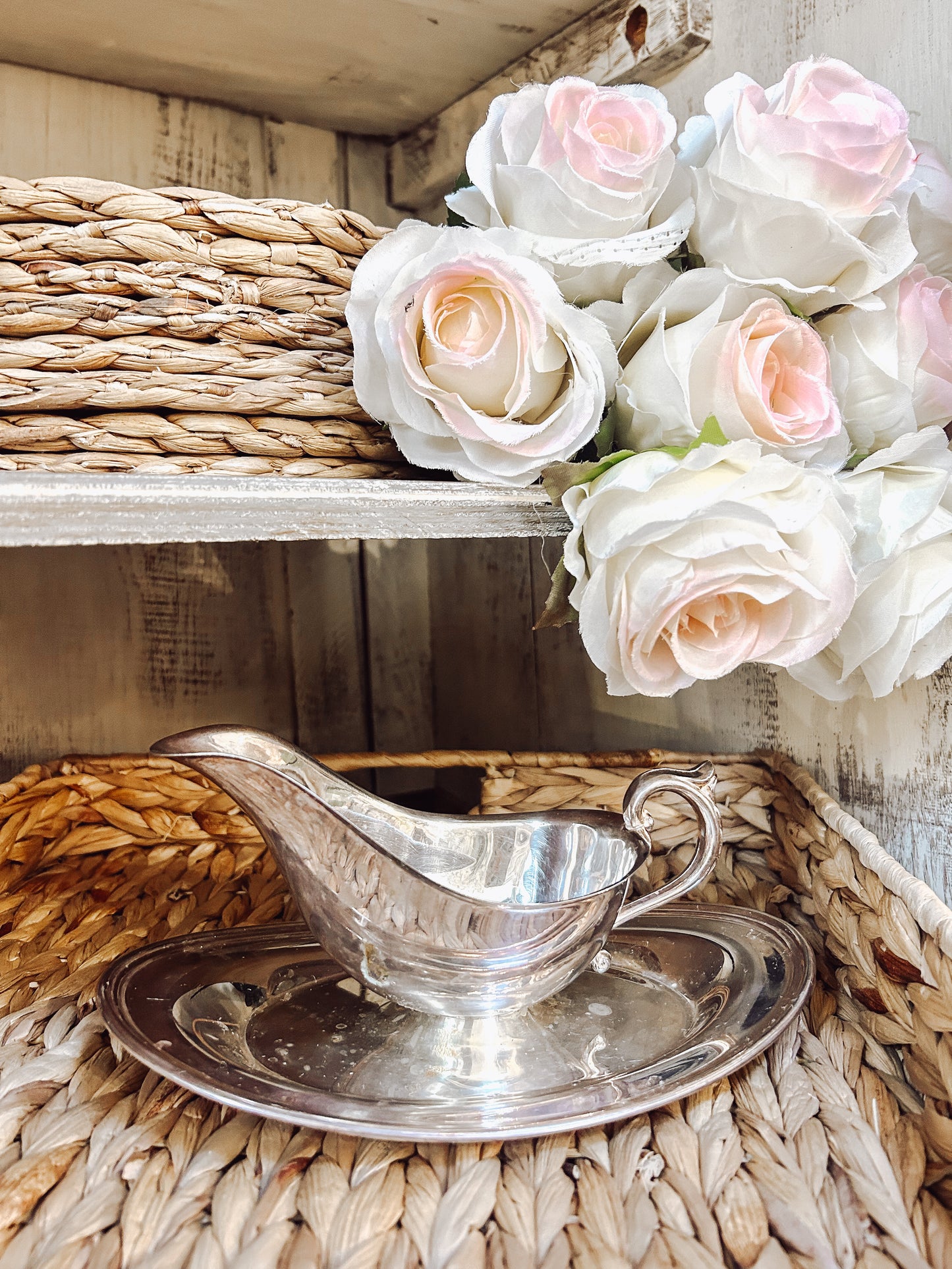 Silver-Plated gravy boat
