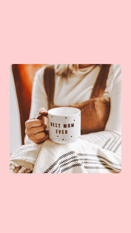 Best Mom Ever Gold Tile Coffee Mug