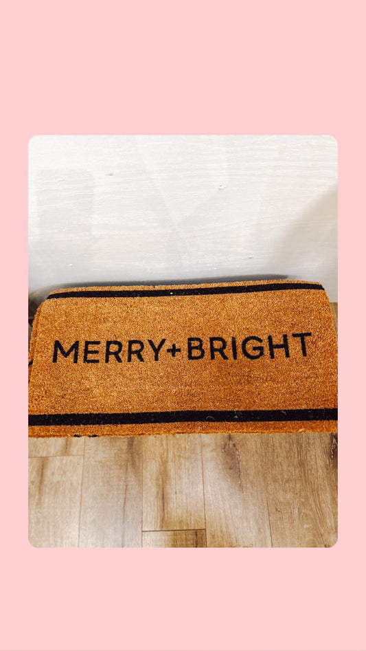 MERRY+BRIGHT doormat