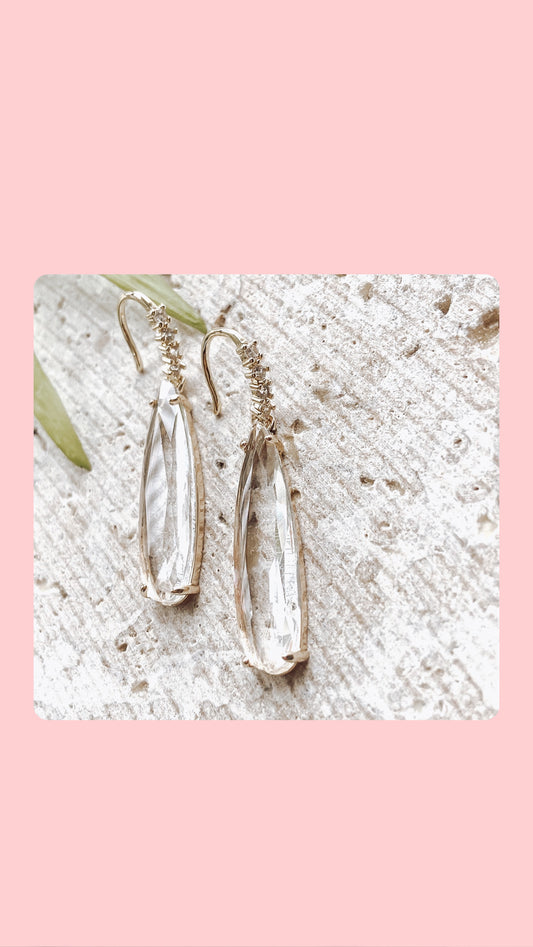 Crystal Teardrop earrings