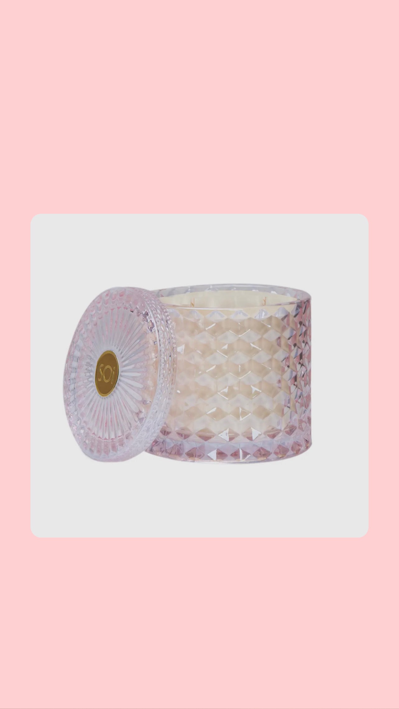 Peony Shimmer Candle 15oz