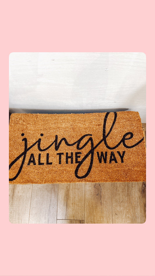 Jingle all the way doormat