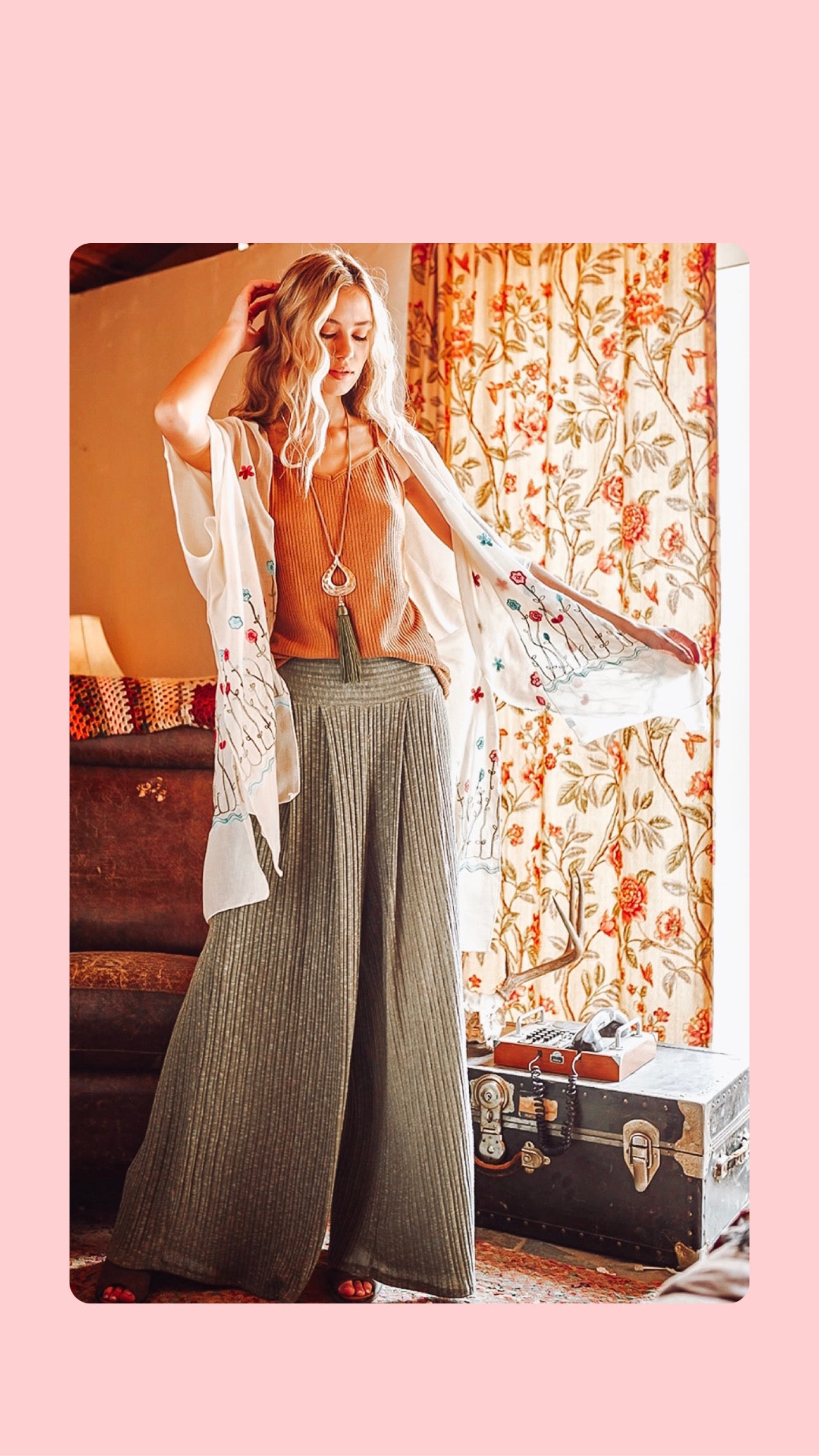 Wide Leg Solid Pants