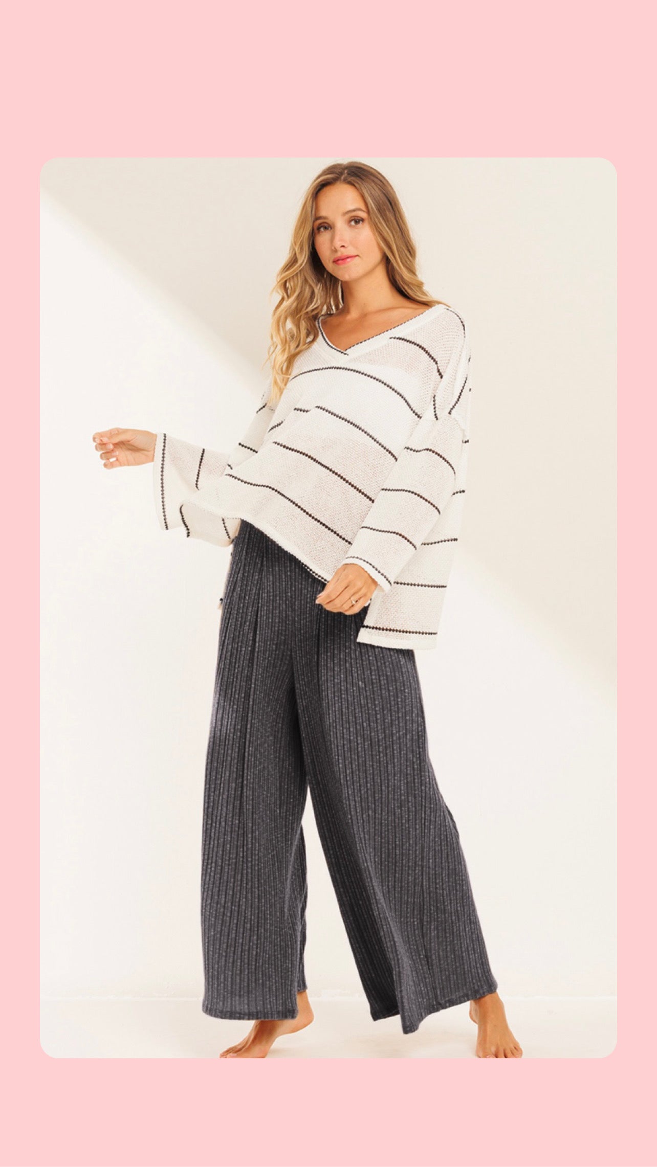 Wide Leg Solid Pants