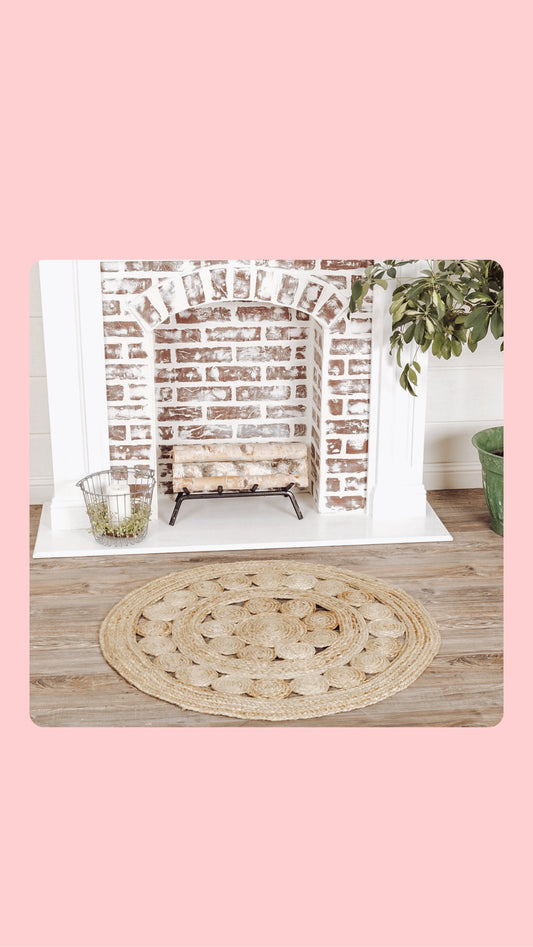 Celeste Jute Rug 3ft Round
