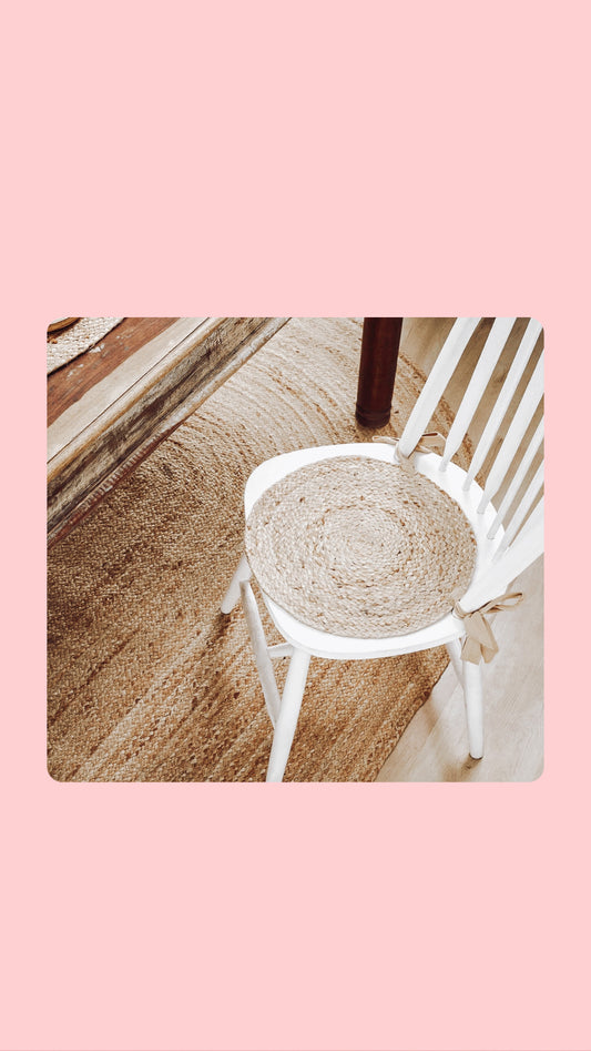 Natural Jute Chair Pad