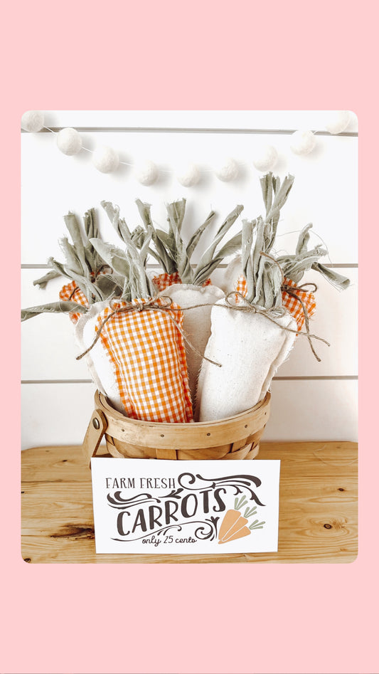 Fabric Carrots