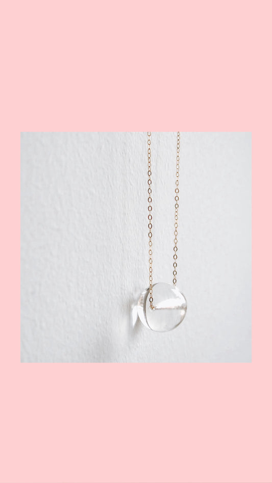 Glass globe necklace
