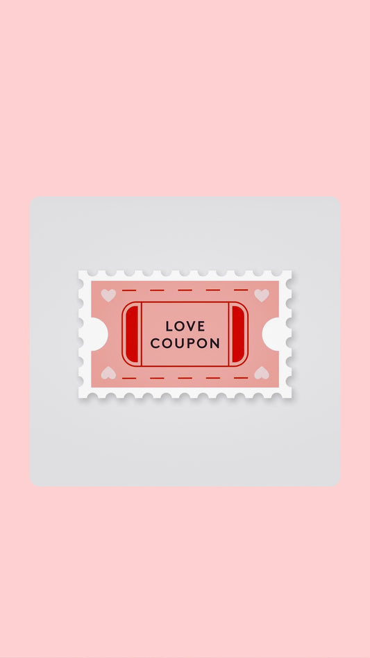 Love Coupon Vinyl Sticker