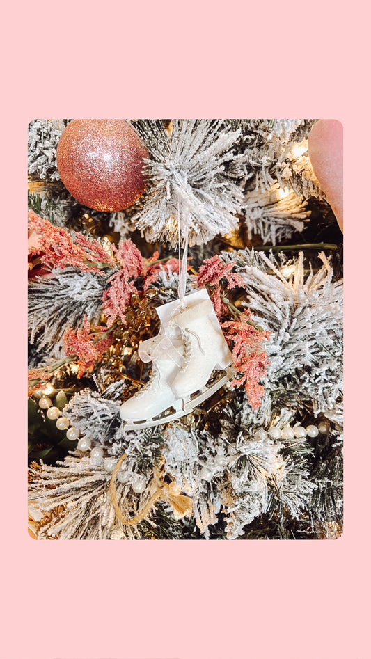 Resin Pair of Skates Ornament
